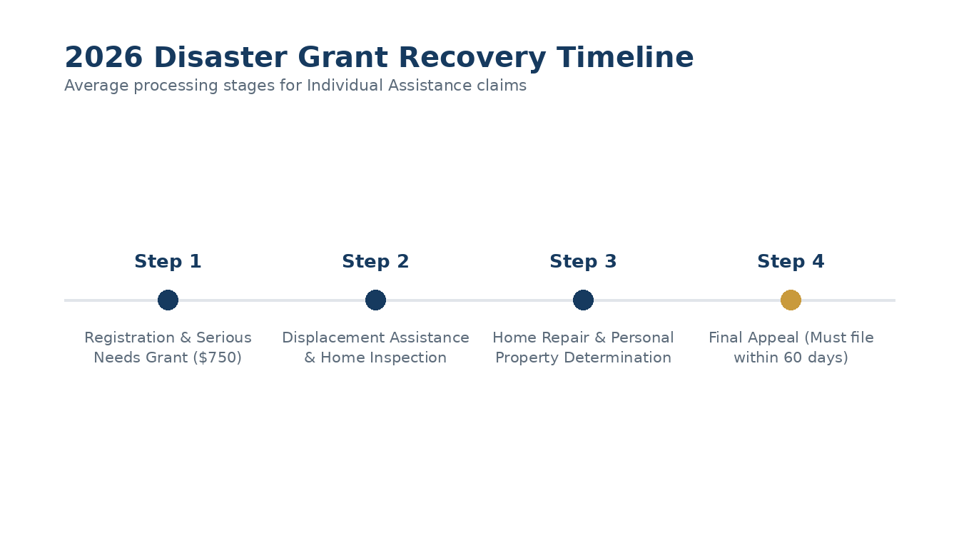 Average processing stages for Individual Assistance claims