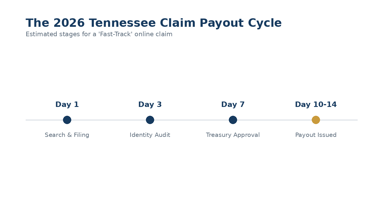 Estimated stages for a 'Fast-Track' online claim