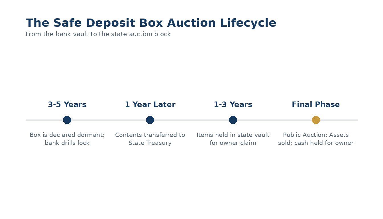 From the bank vault to the state auction block