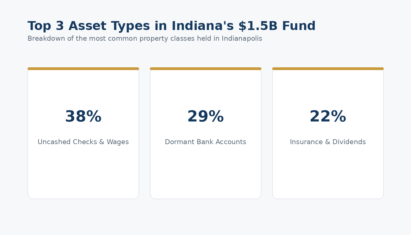 Breakdown of the most common property classes held in Indianapolis
