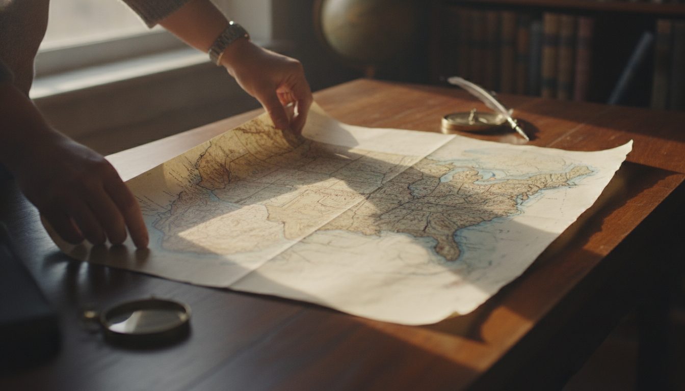 A map of the United States, representing state-by-state unclaimed property guides